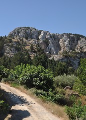 Image showing Mountainous Zia village