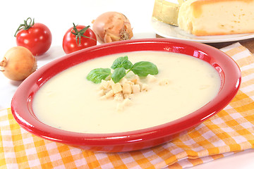 Image showing Cheese soup