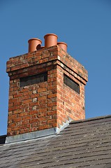 Image showing Brick chimney