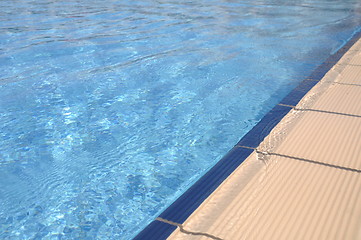 Image showing Swimming pool side