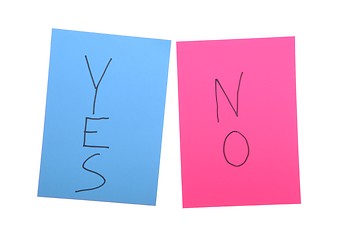 Image showing Yes and No