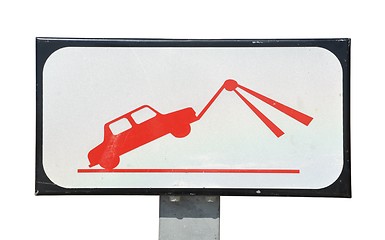 Image showing Tow sign