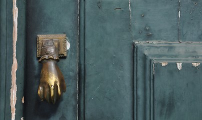 Image showing Antique door handle