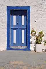 Image showing Greek door