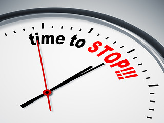Image showing time to stop