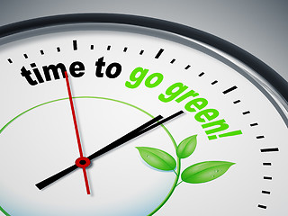 Image showing time to go green