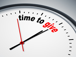 Image showing time to give