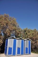 Image showing Portable toilets