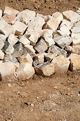 Image showing Stones barricade