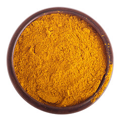 Image showing Curry powder on bowl