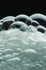 Image showing bubbles01 - close up of soap bubbles