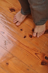 Image showing Man bare feet