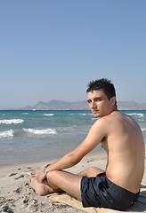 Image showing Man at the beach