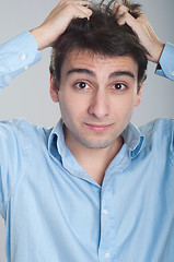 Image showing Stressed business man