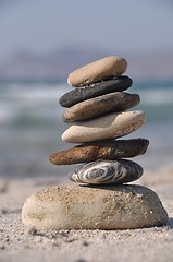 Image showing Pebble stack