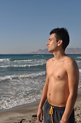 Image showing Man at the beach