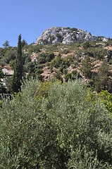 Image showing Mountainous Zia village