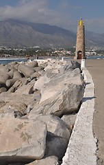 Image showing Puerto Banus lighthouse