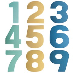 Image showing Coloful numbers