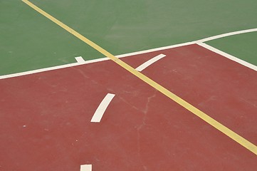 Image showing Basketball court