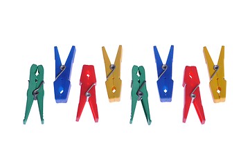 Image showing Clothes pegs