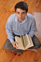 Image showing Man reading a book