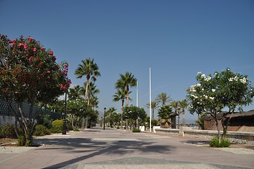 Image showing Beach sidewalk