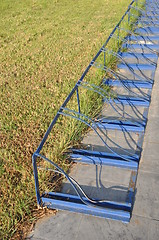 Image showing Bicycle rack