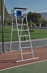 Image showing Tennis referee chair