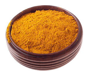 Image showing Curry powder on bowl