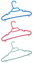 Image showing Plastic clothes hanger