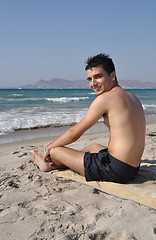 Image showing Man at the beach