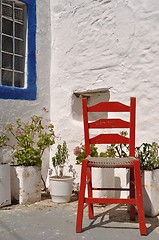 Image showing Greek chair