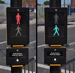 Image showing Pedestrian traffic lights