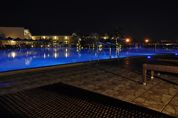 Image showing Pool at night