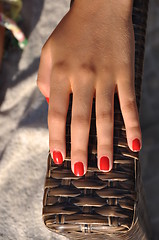 Image showing Woman hand nails