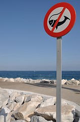 Image showing No fishing sign