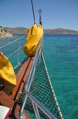 Image showing Boat cruising