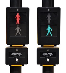 Image showing Pedestrian traffic lights