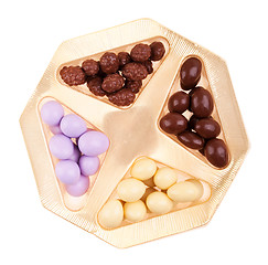 Image showing Chocolate almonds box