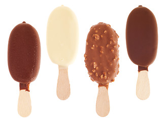 Image showing Chocolate ice creams