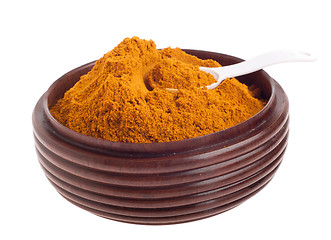 Image showing Curry powder on bowl