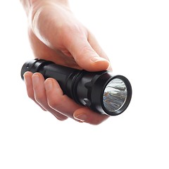 Image showing hand and flashlight