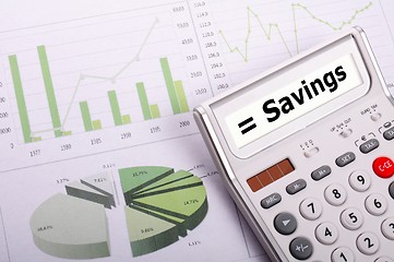 Image showing savings