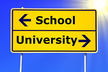 Image showing school and university education