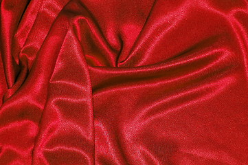 Image showing red satin background