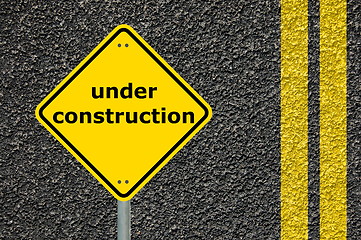 Image showing construction sign