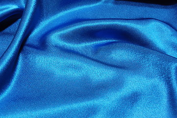 Image showing blue satin background