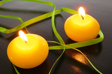 Image showing yellow candle