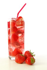 Image showing strawberry cocktail